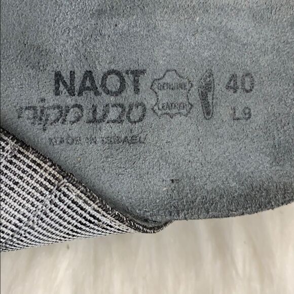 Naot Brenda Gray/Black Fashion Slides Size 40/9 - Picture 6 of 8